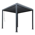 Pergola HySpas da Giardino Classica HP-104 - 3x3m - Lamelle orientabili manuali, alluminio 6063-T6, resistente vento 100km/h