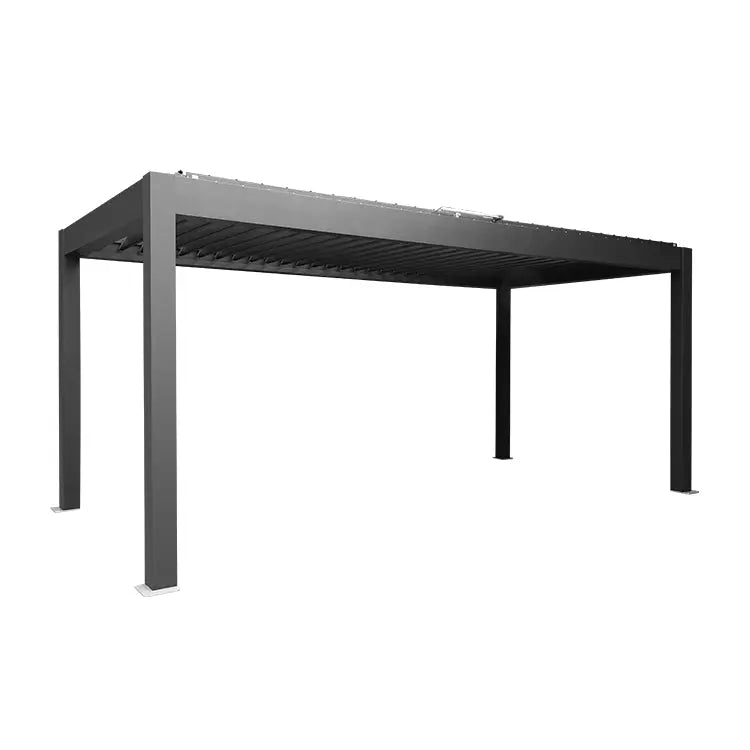Pergola HySpas High-End HP-202 - 4x8m - Elettrica - Portata 120kg/m², LED RGB, resistente vento 120km/h, certificata SGS