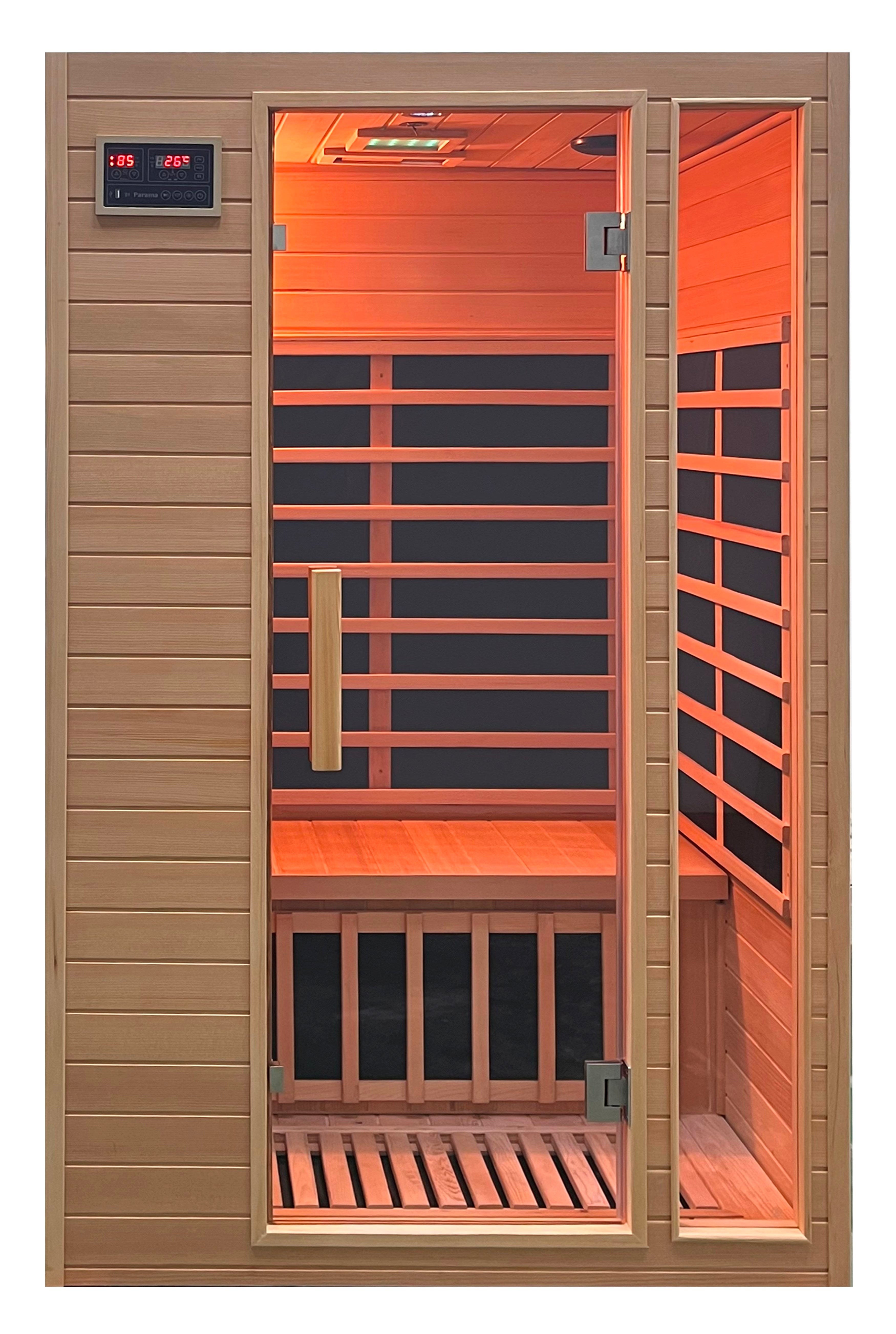 Sauna Finlandese HS-W502B - 1200x1200x600x1900mm - 2 posti - 2120W