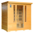 Sauna Finlandese HS-504A - 1800x1200x1900mm - 4 posti - 2720W - Hemlock Canadese/Cedro Rosso, controller touchscreen, cromoterapia