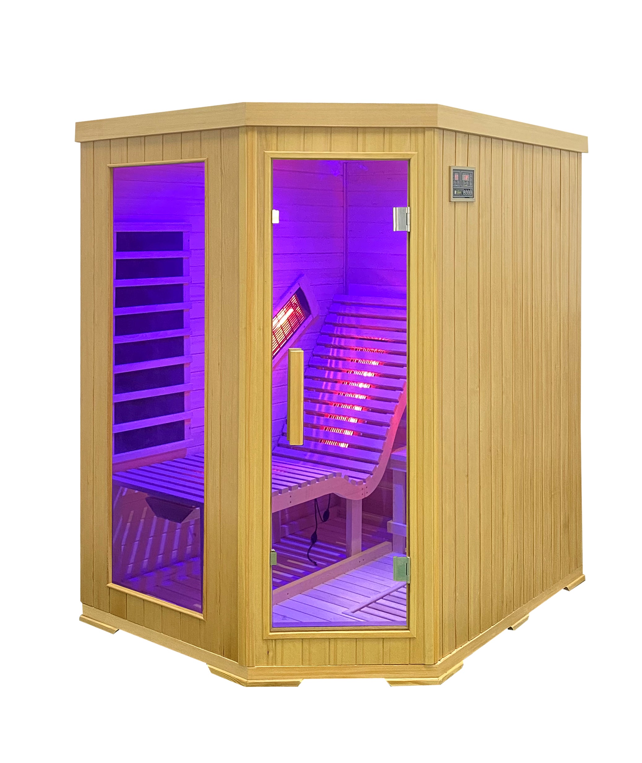 Sauna a Infrarossi Riscaldatori Duo HS-W502E - 1200x1200x1900mm - 1 sdraio - 1950W