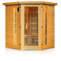 Sauna Finlandese HS-W504A - 1500x1500x900x1900mm - 4 posti - 2760W - Hemlock Canadese/Cedro Rosso, controller touchscreen, cromoterapia