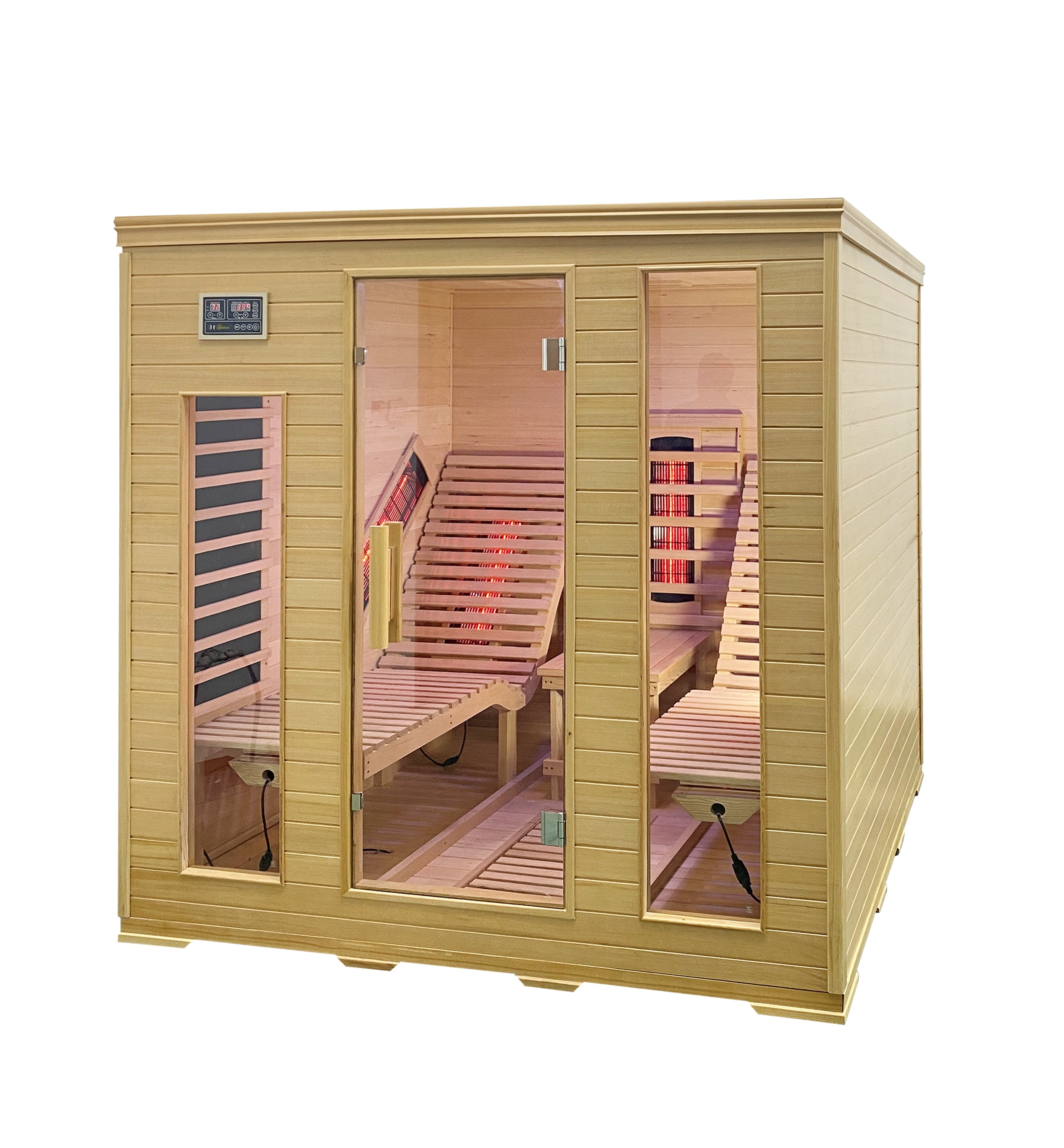Sauna a Infrarossi Riscaldatori Duo HS-W504E - 1800x1800x1900mm - 2 sdraio - 3000W