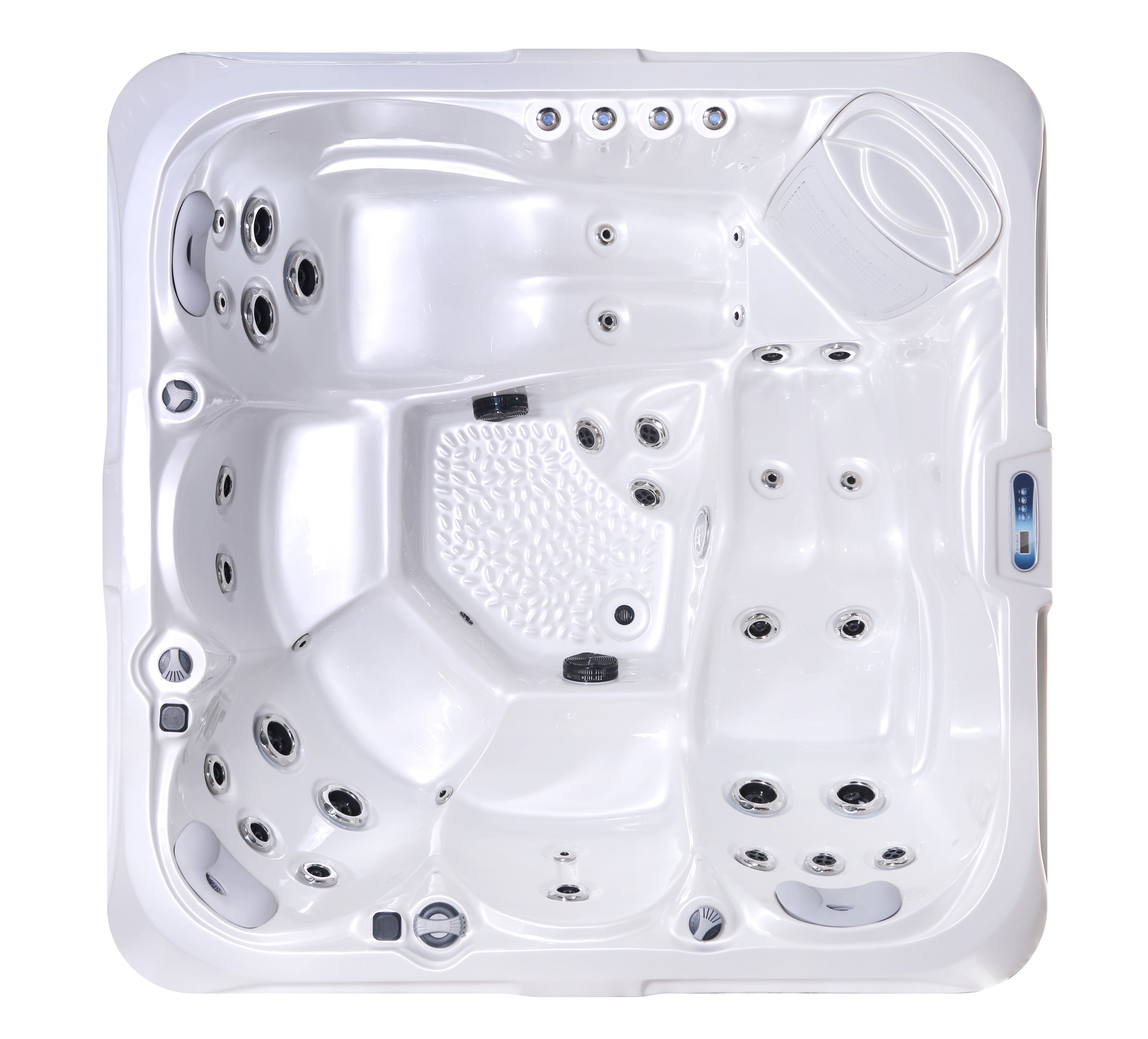 Vasca Idromassaggio HySpas INSPIRO STARTER HY-6508 - 2000 x 2000 x 900mm - 3 sedute + 2 lettini - 34 getti